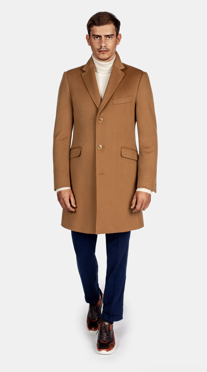 Wool cashmere camel coat hot sale