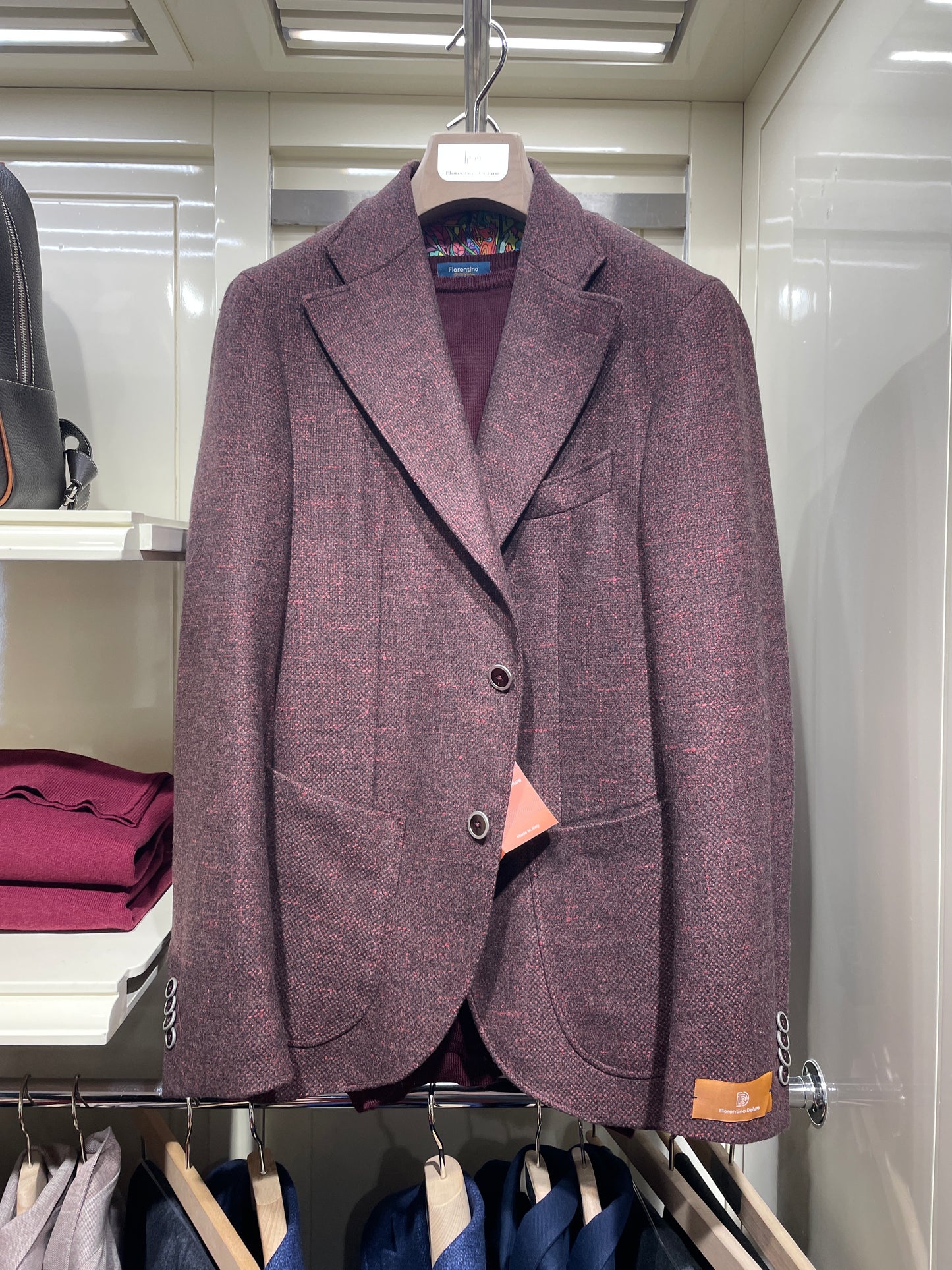 Bordeaux Wool Phoenix Jacket