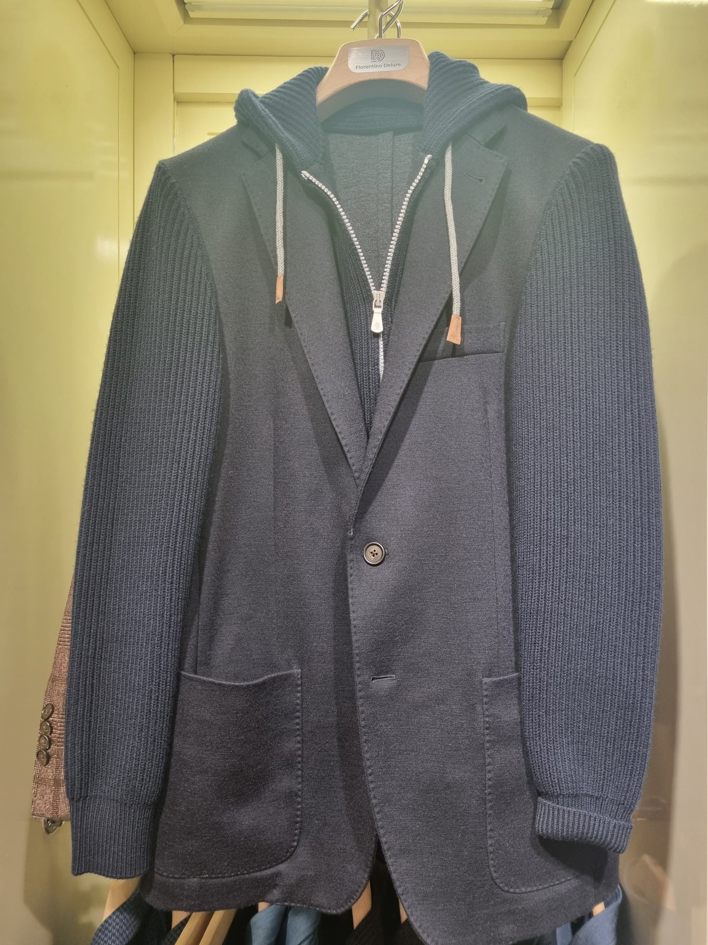 Navy FLEXO Jacket with Hoodie