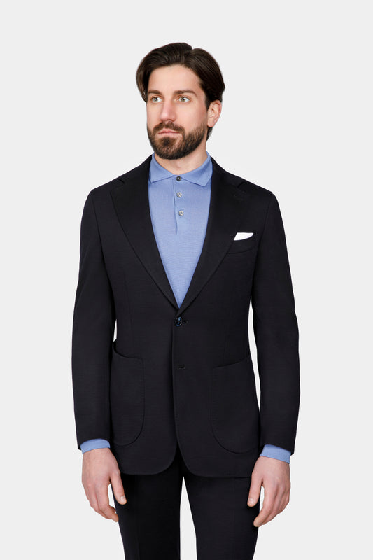 Navy Wool Flexo Suit