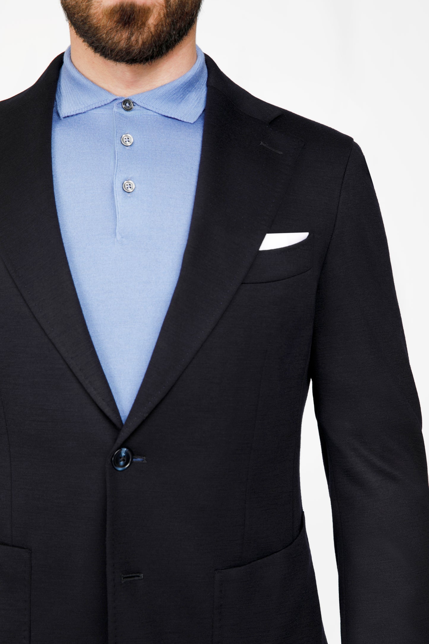 Navy Wool Flexo Suit