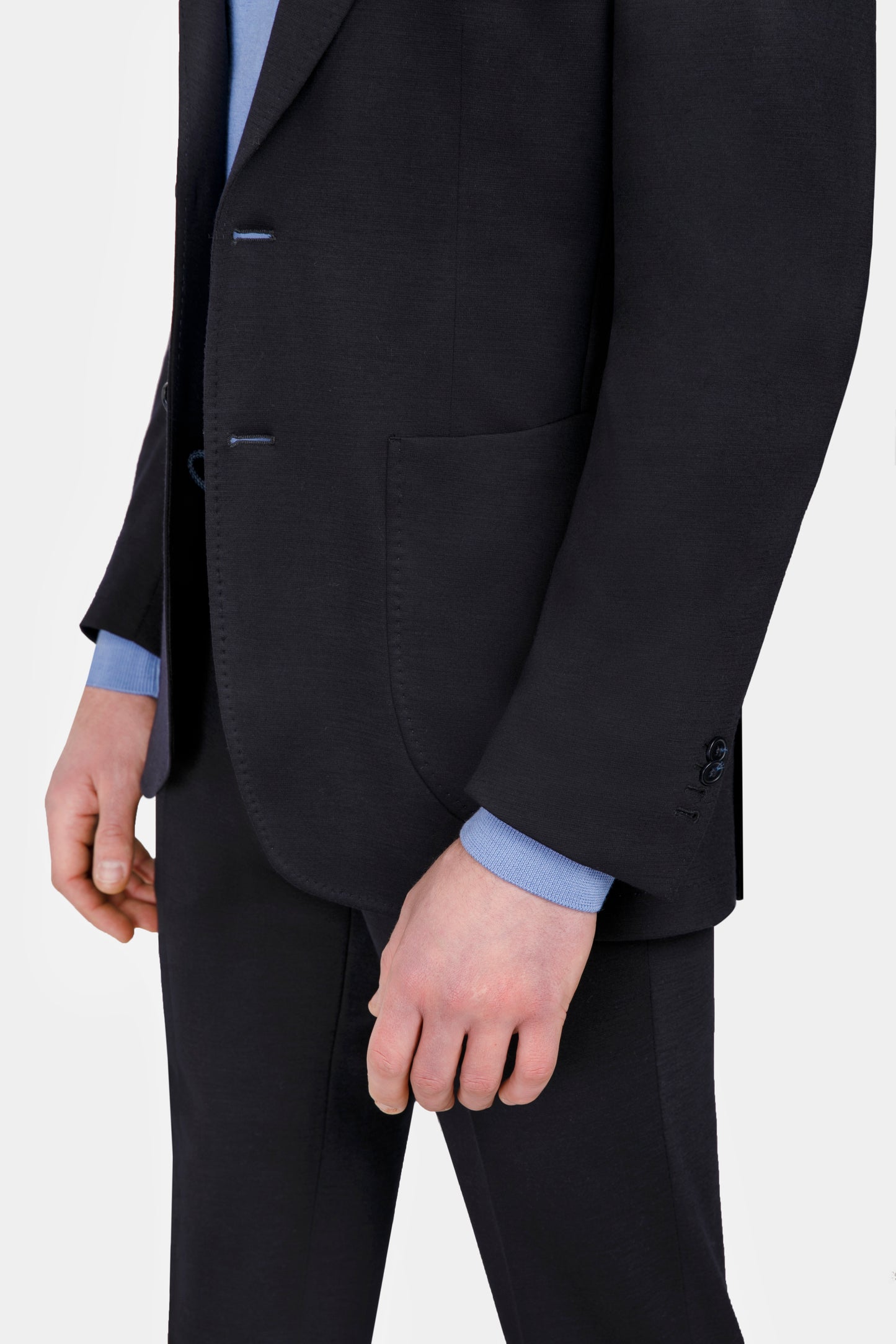 Navy Wool Flexo Suit