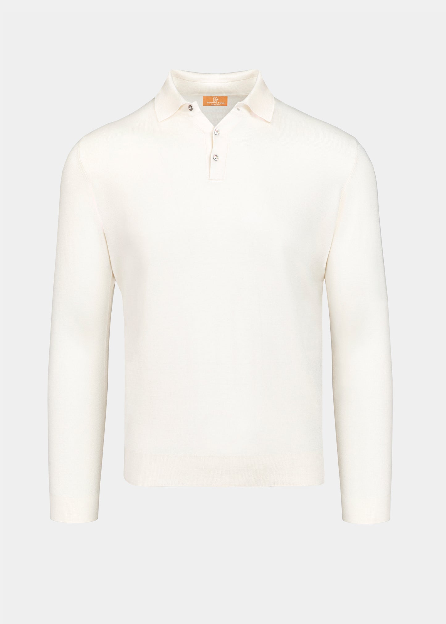 Off-White Long Sleeve Polo Shirt