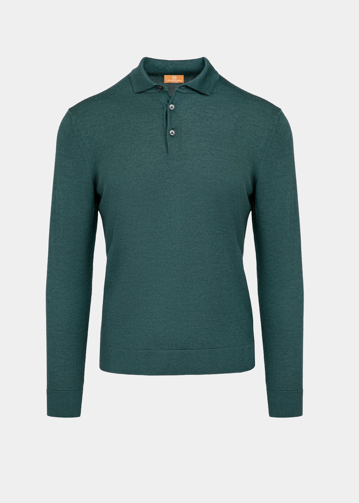 Green Long Sleeve Polo Shirt