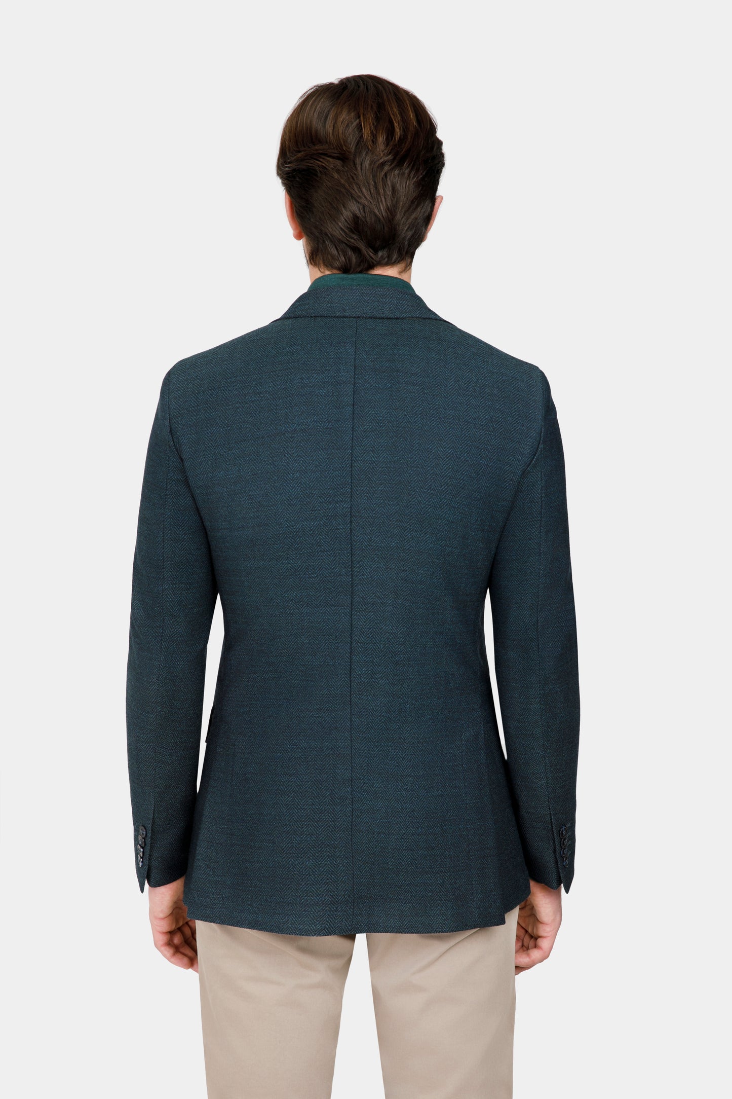 Green Herringbone Phoenix Jacket