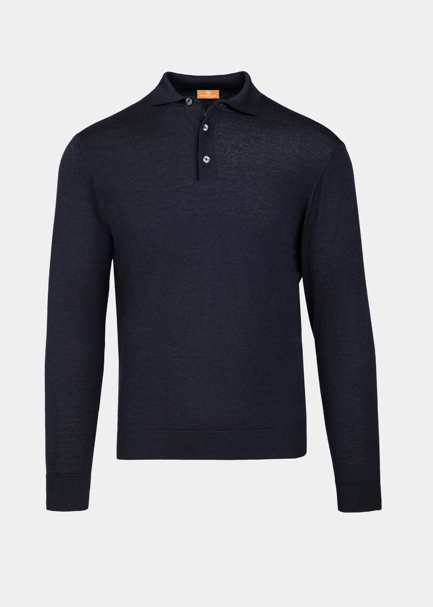 Navy Long Sleeve Polo Shirt