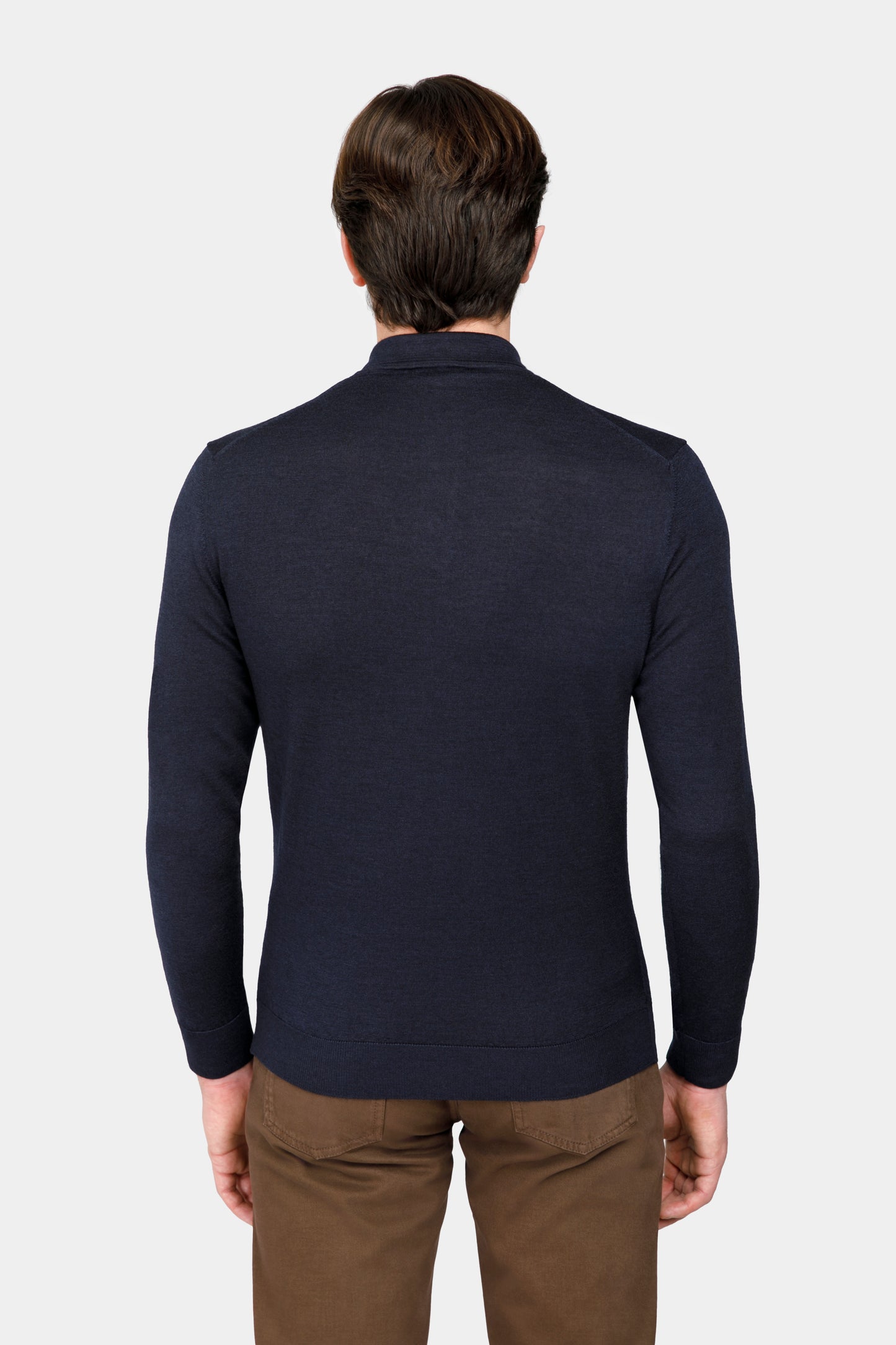 Navy Long Sleeve Polo Shirt