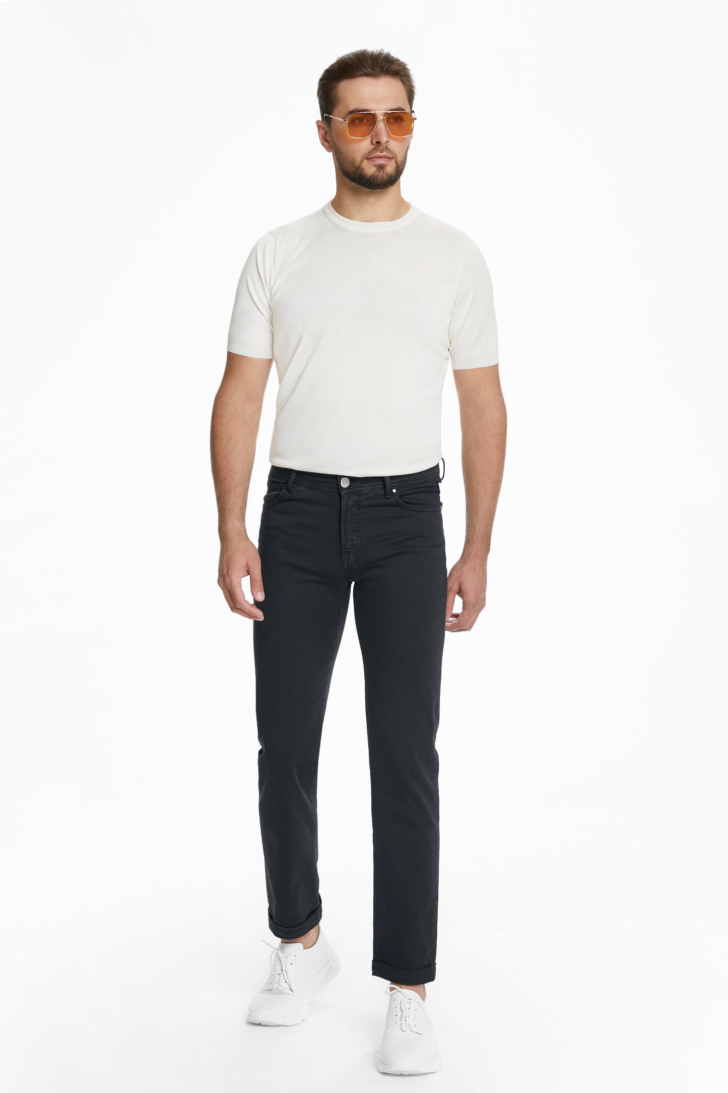 Black 5-Pocket Trousers