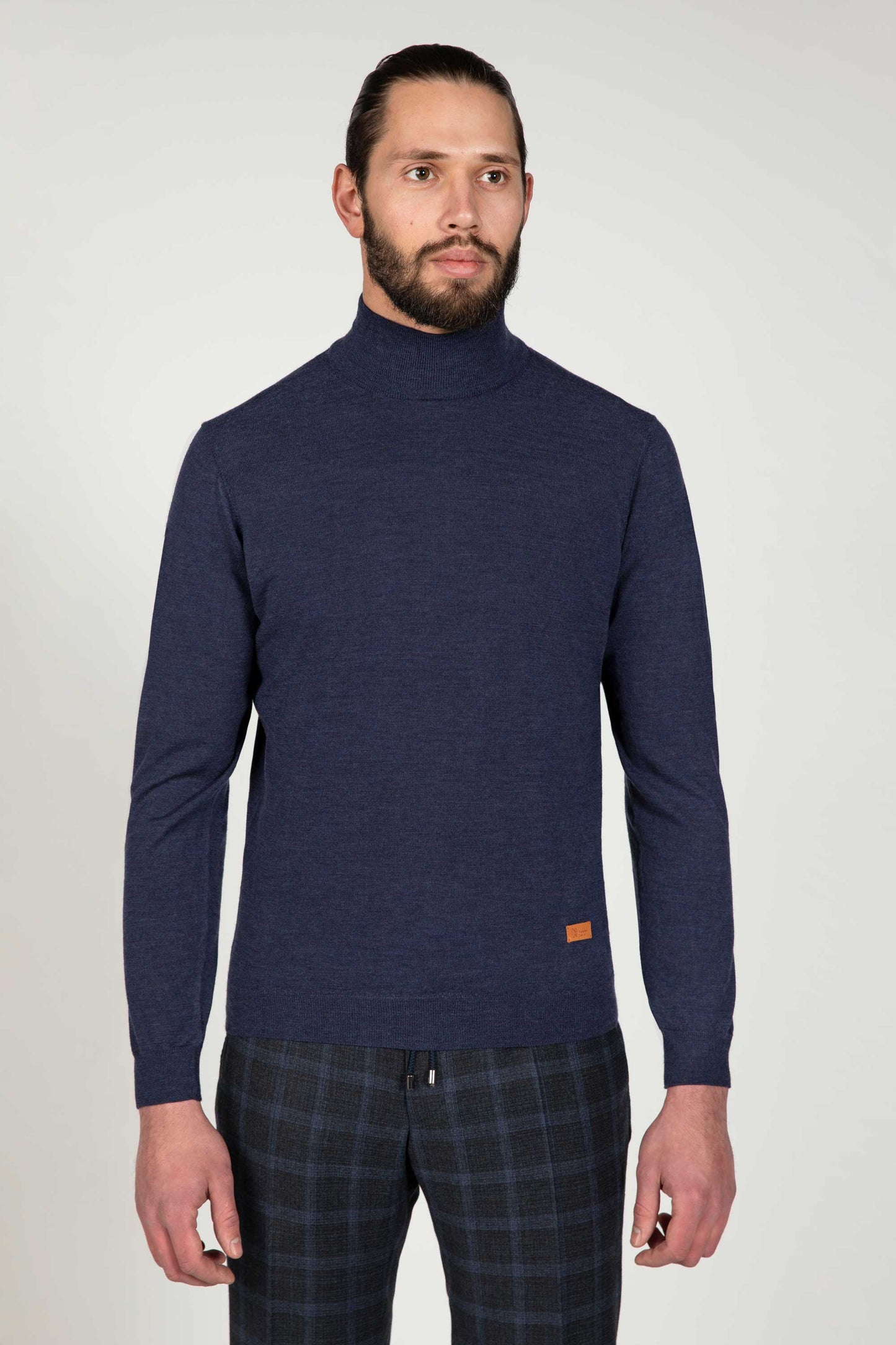 Raw Blue Turtleneck