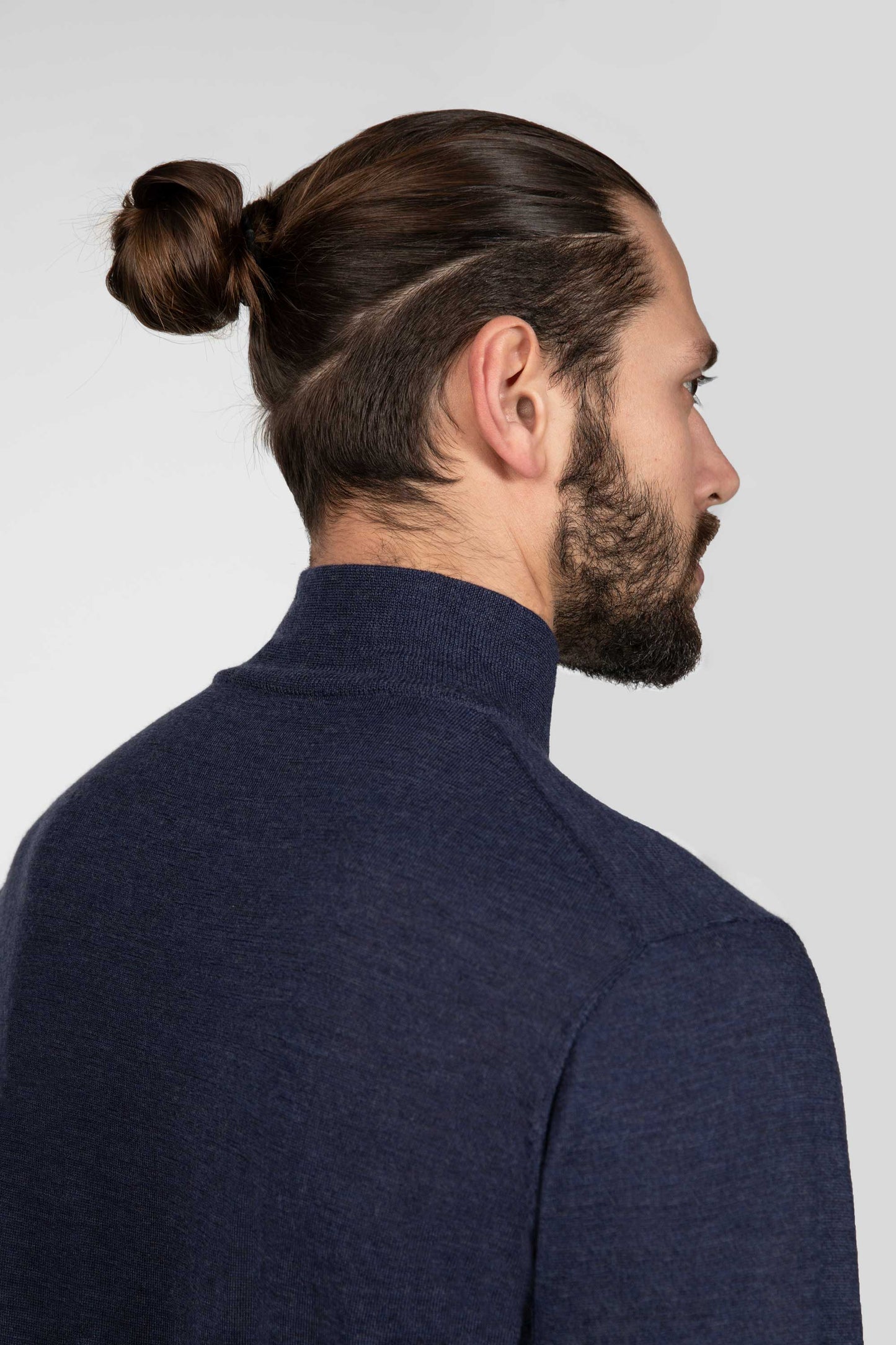 Raw Blue Turtleneck