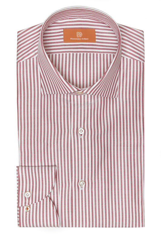 Coral Stripe Shirt