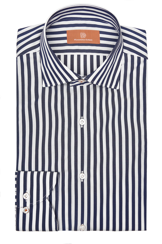 Navy Blue Stripe Shirt