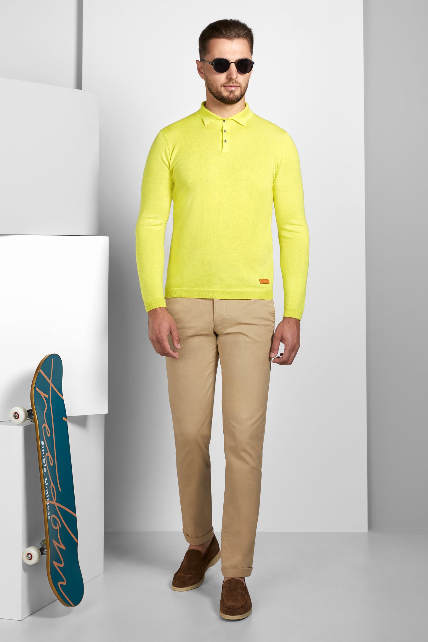 Yellow Longsleeve  Polo