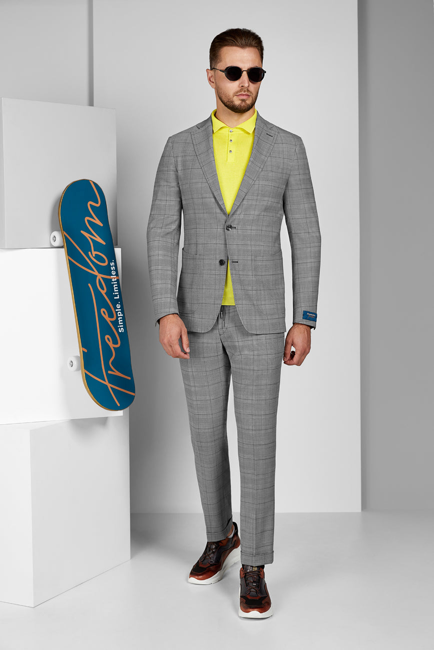 Grey Checked FLEXO Suit