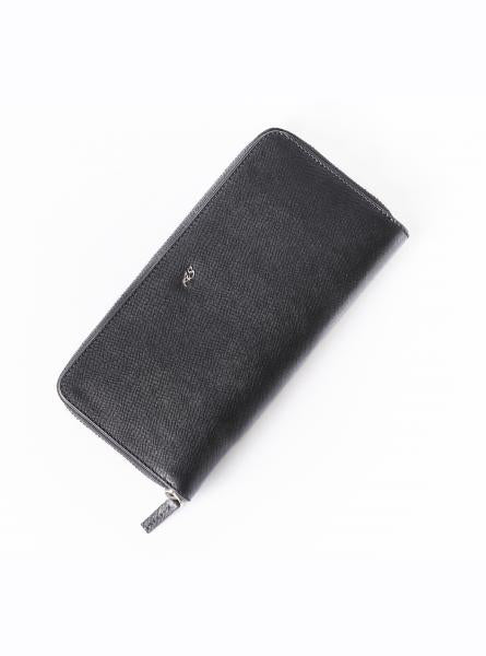 Black Safiano Zip Wallet