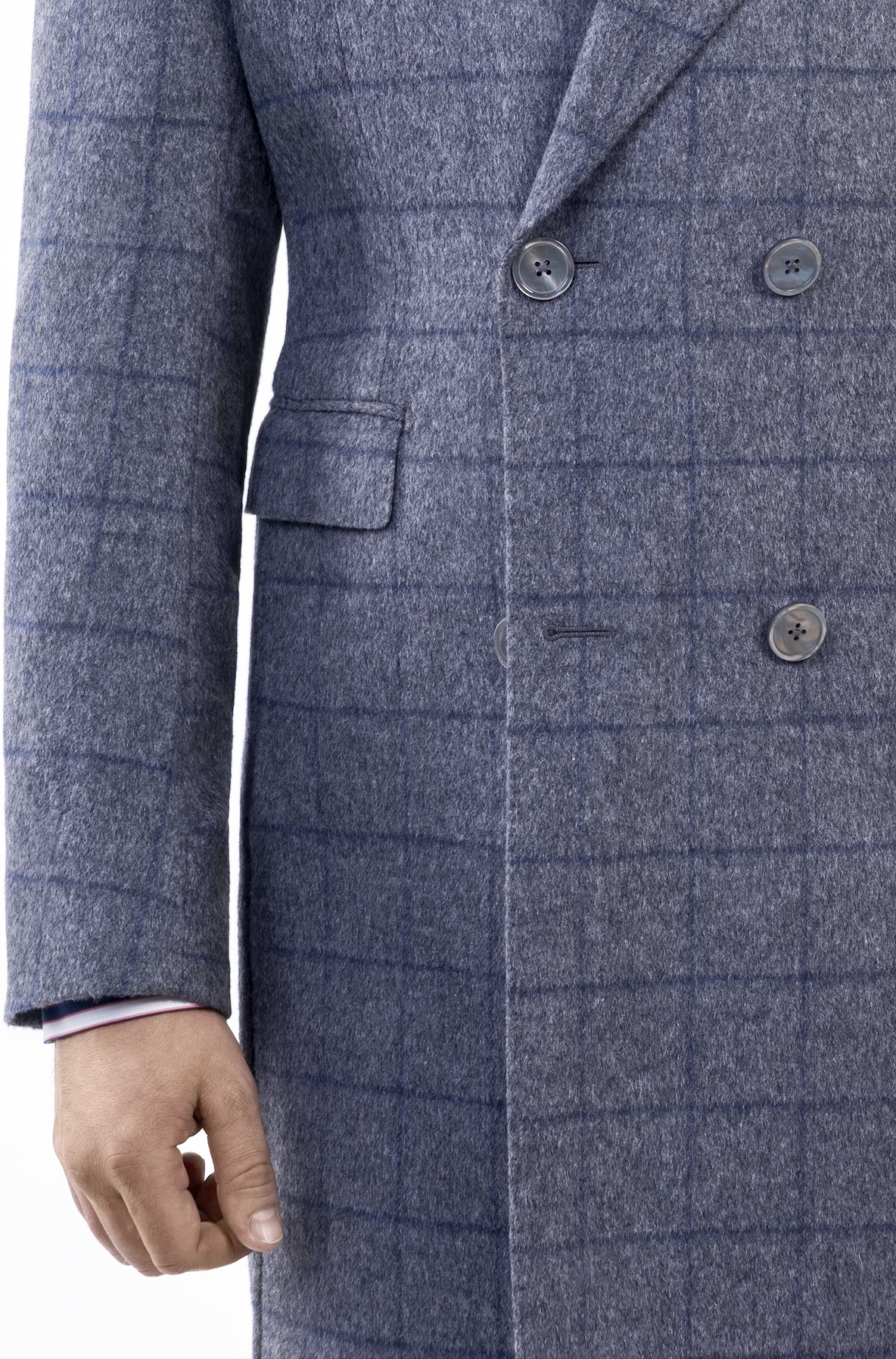 Navy Check  Diablo Coat