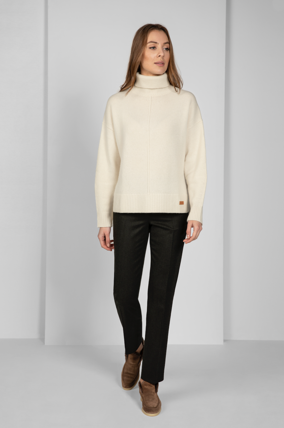 Beige Turtleneck