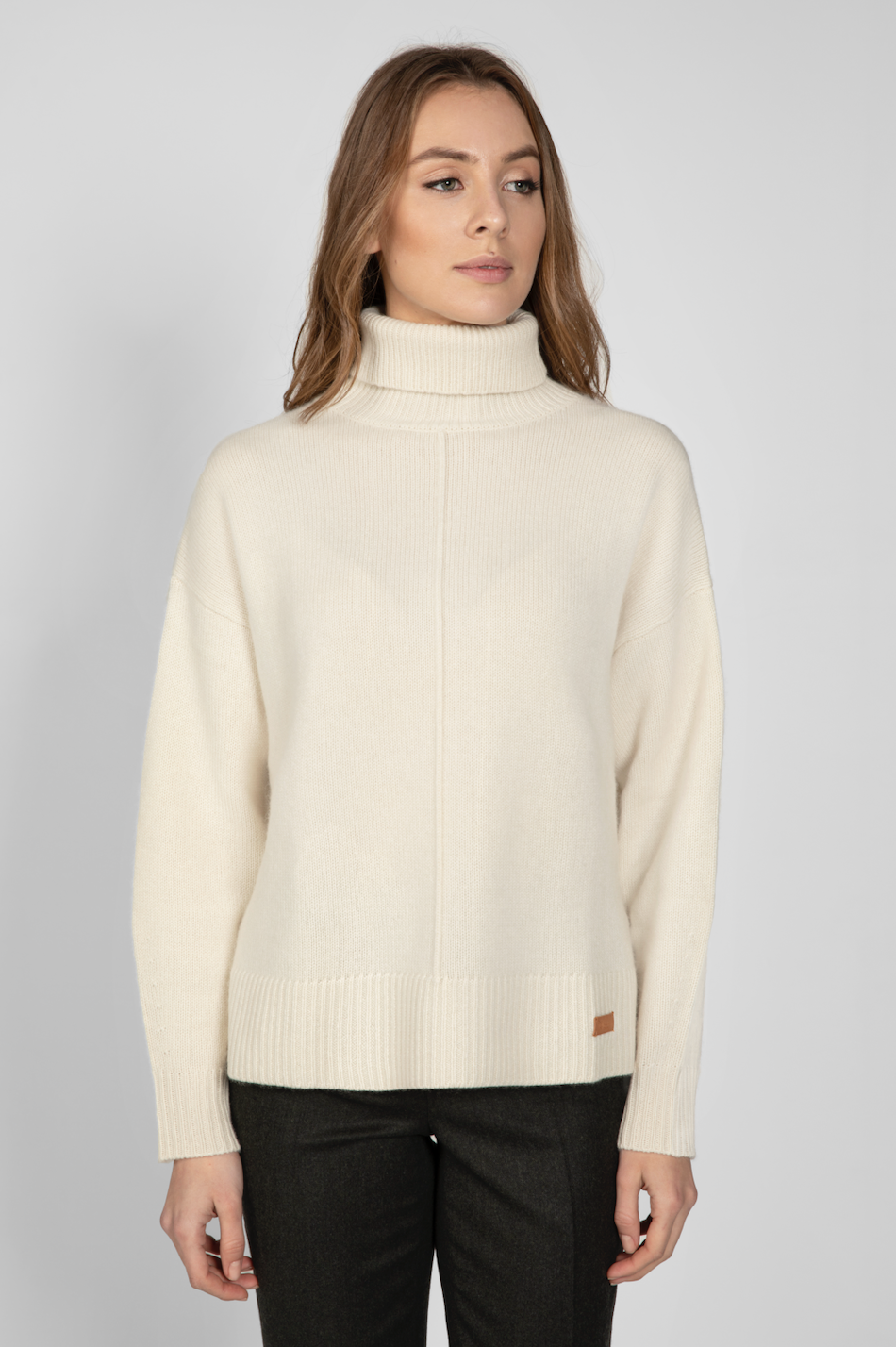 Beige Turtleneck