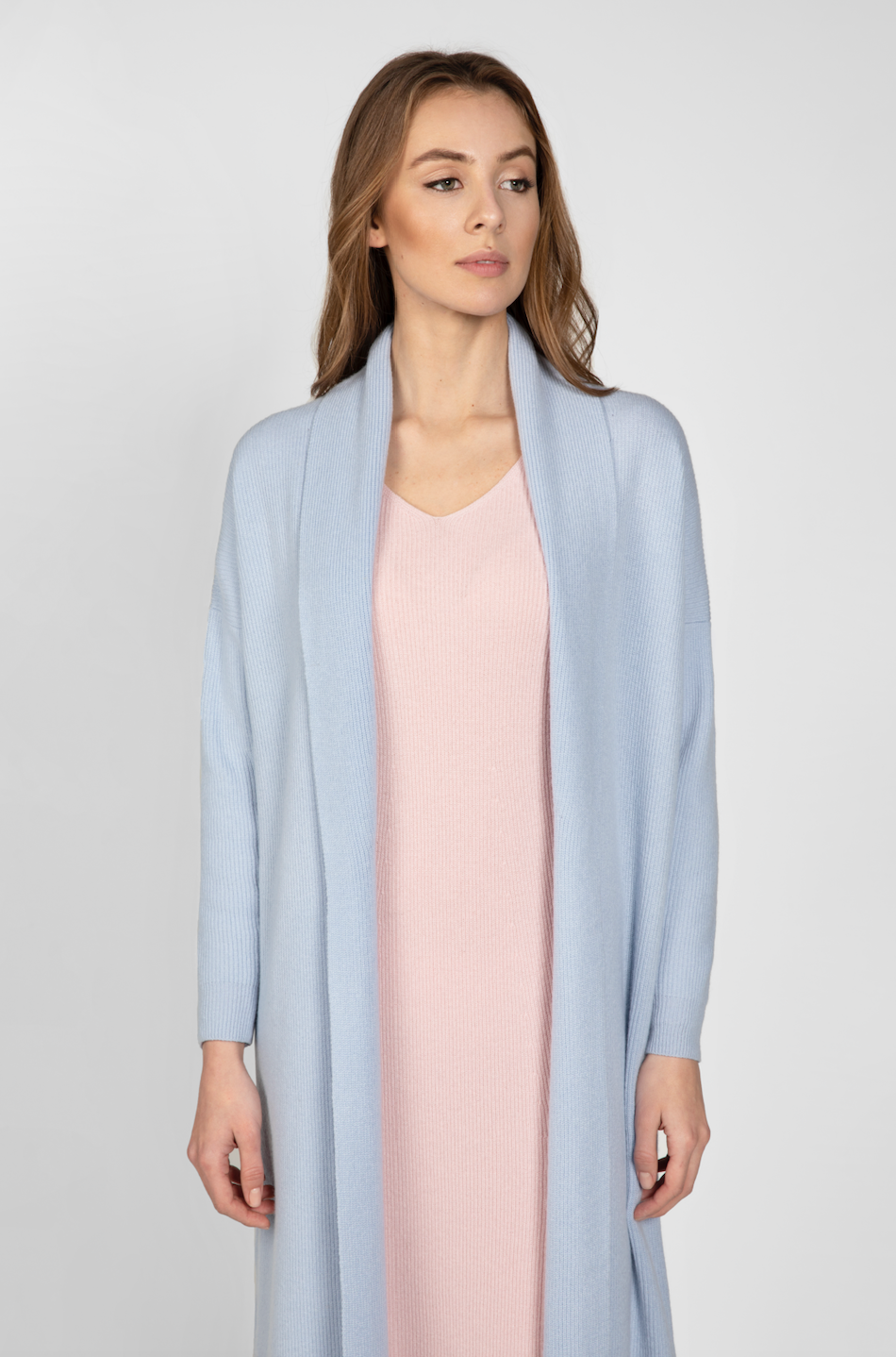 Light Blue Long Cardigan