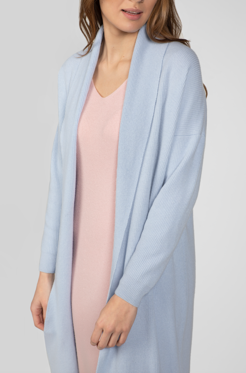 Light Blue Long Cardigan